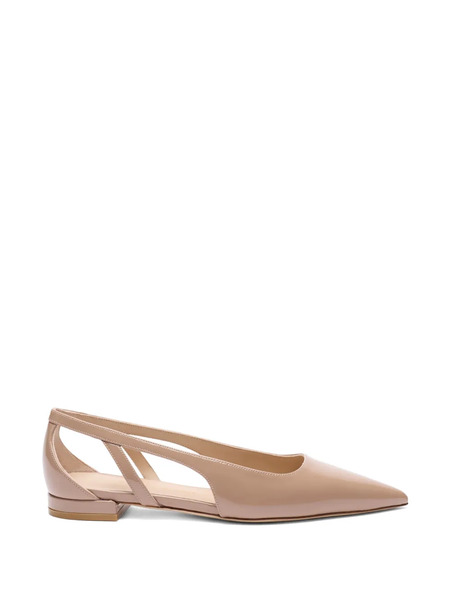  Stuart Weitzman Pointed-toe Flat Pumps - Neutrals 