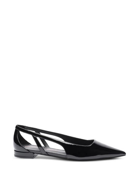  Stuart Weitzman Power Cutout Pointed Loafers - Black 