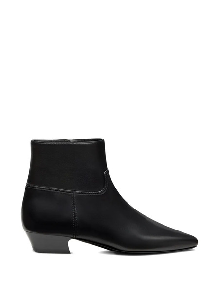  Stuart Weitzman Stassi Zip Pointed Toe Boots - Black 