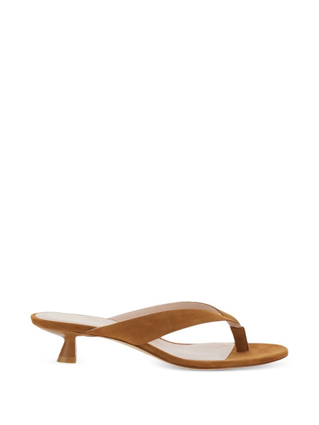  Stuart Weitzman Thong Strap Sandals - Brown 