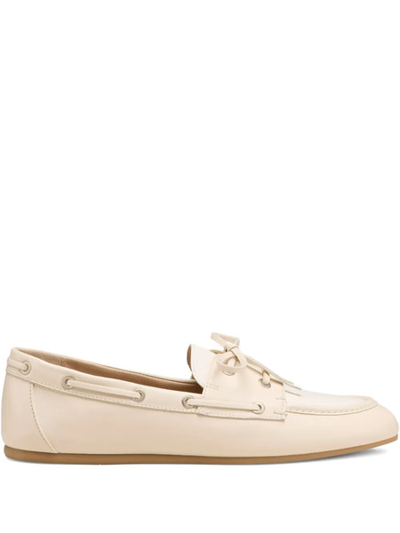  Stuart Weitzman Tinsley Leather Boat Shoes - Neutrals 