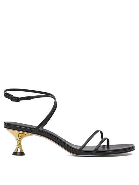  Studio Amelia 50mm Helix-shaped Heel Sandals - Black 