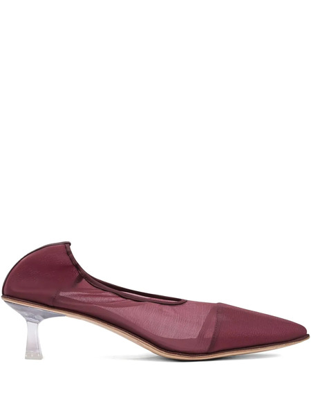  Studio Amelia 50mm Kitten-heel Mesh Pumps - Red 