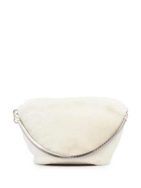  Studio Amelia Momo Shearling Tote Bag - White 