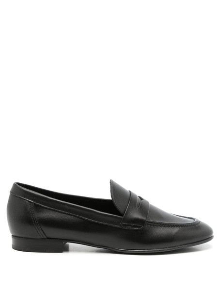  Studio Chofakian Almond Toe Leather Loafers - Black 