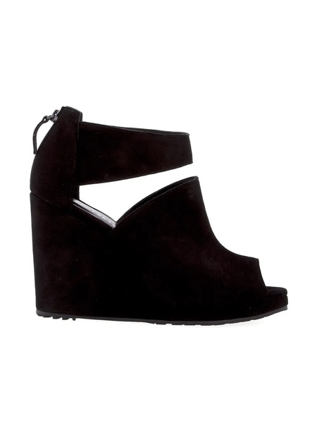  Studio Chofakian Black Wedge Sandals 