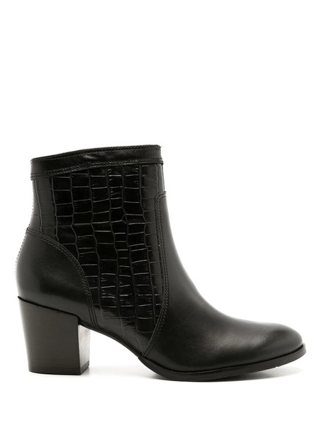  Studio Chofakian Crocodile-effect Leather Boots - Black 