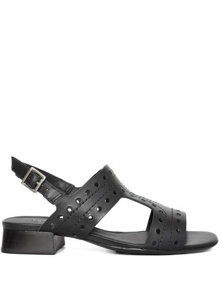  Studio Chofakian 20mm Studio 174 Perforated Slingback Sandals - Black 