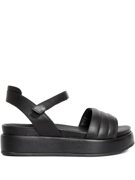  Studio Chofakian Quilted Platform Sandals - Black 