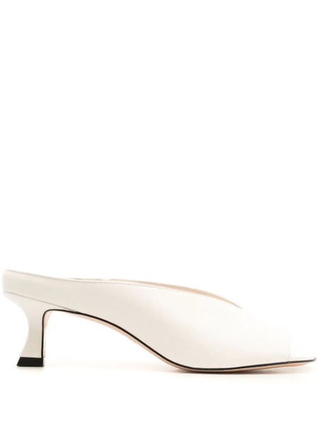  Studio Chofakian Studio 140 Leather Mules - White 