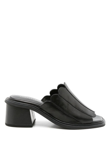  Studio Chofakian Studio 125 55mm Scalloped-edge Sandals - Black 