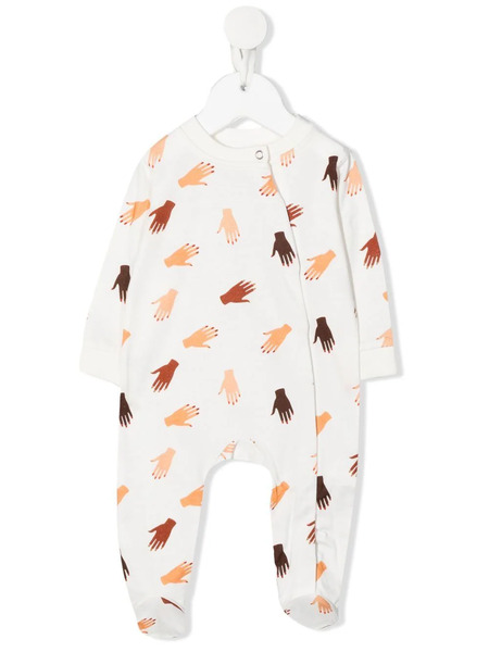  Studio Clay Hands-print Organic-cotton Pyjamas - White 
