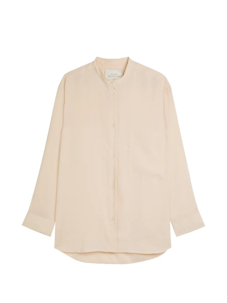  Studio Nicholson Collarless Shirt - Neutrals 