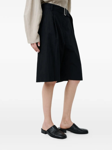  Studio Nicholson Creon Belted Pleated Shorts - Black 