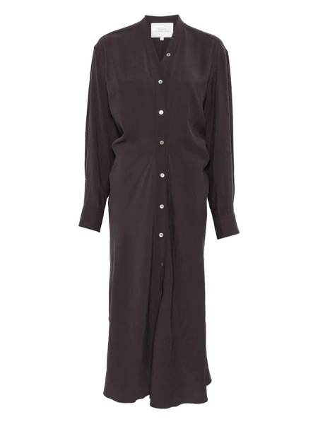  Studio Nicholson Fiore Midi Shirt Dress - Brown 