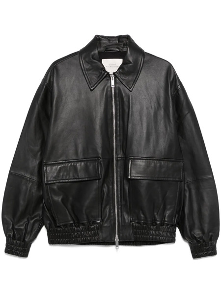  Studio Nicholson Leather Jacket - Black 