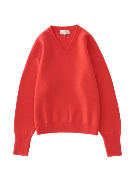  Studio Nicholson Loch V-neck Sweater - Red 