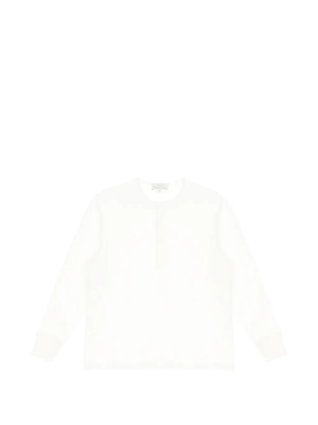  Studio Nicholson Long-sleeve Henley T-shirt - White 