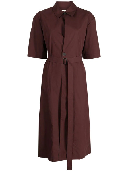  Studio Nicholson Lugana Wrapover Shirtdress - Brown 