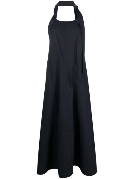  Studio Nicholson Open-back Flared Long Dress - Blue 