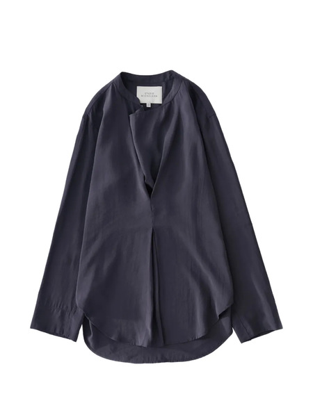  Studio Nicholson Pampa Inverted Pleat Top - Grey 