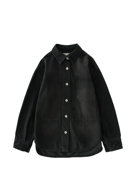  Studio Nicholson Paso Boxy Faded Shirt - Black 