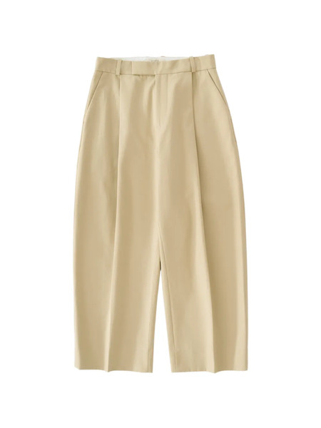  Studio Nicholson Pleated Tab-fastening Pull Trousers - Neutrals 