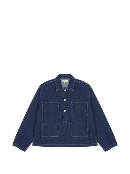  Studio Nicholson Pocket Popover Shirt - Blue 