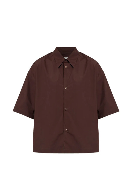  Studio Nicholson Poplin Short-sleeved Shirt - Brown 