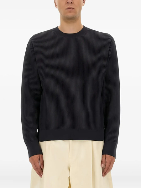  Studio Nicholson Ribbed Crewneck Sweater - Blue 