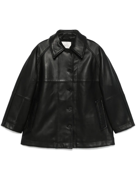  Studio Nicholson Ridger Leather Coat - Black 