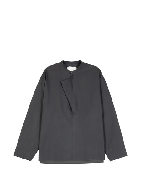  Studio Nicholson Solis Drape Collar Shirt - Grey 