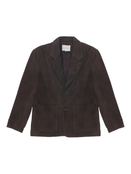  Studio Nicholson Tiko Suede Patch-pocket Blazer - Brown 