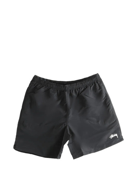  Stüssy Logo-embroidered Swim Shorts - Black 
