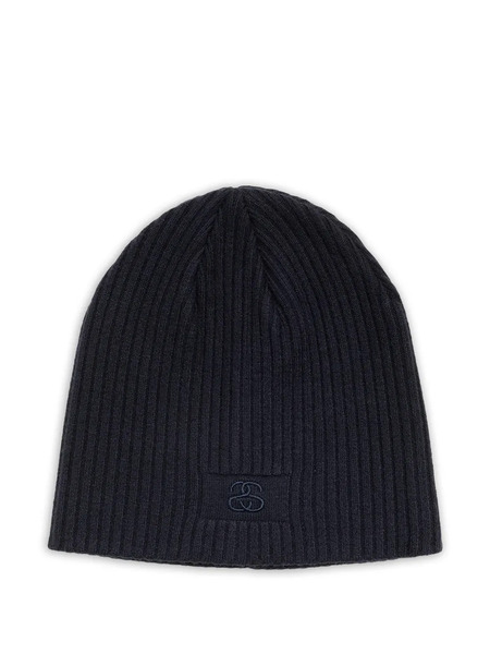  Stüssy Ribbed Beanie Hat - Black 