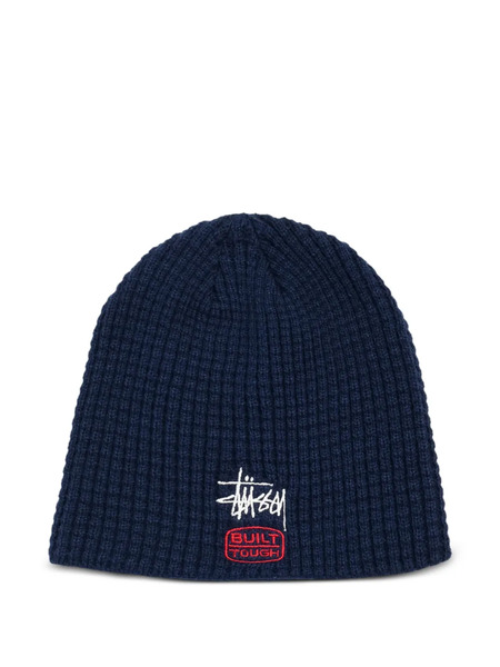  Stüssy Waffle Built Tough Skullcap Beanie Hat - Blue 