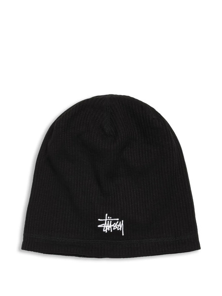  Stüssy Waffle Skullcap Beanie Hat - Black 