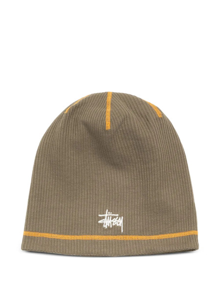  Stüssy Waffle Skullcap Beanie Hat - Green 