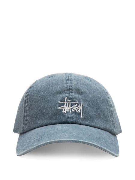  Stüssy Washed Embroidered Basic Cap - Blue 
