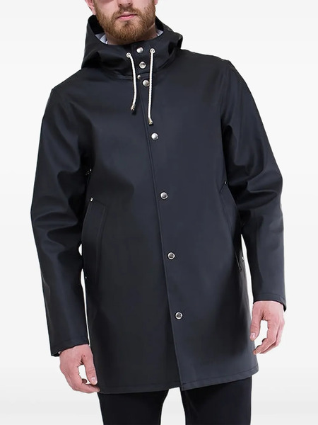  Stutterheim Stockholm Hooded Jacket - Black 
