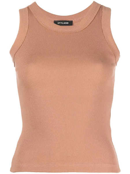  Styland Fine-ribbed Vest Top - Neutrals 