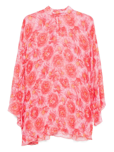  Styland Floral-print Mini Dress - Pink 