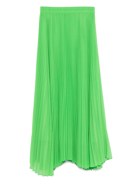  Styland Pleated Maxi Skirt - Green 