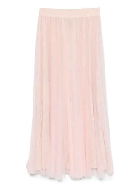  Styland Pleated-tulle Midi Skirt - Pink 