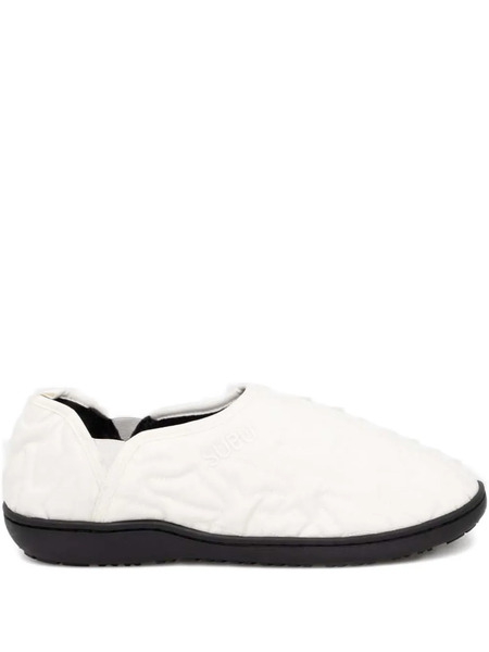  Subu Quilted Slip-on Slippers - White 