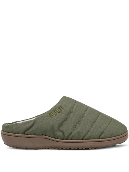  Subu Quilted Slippers - Green 