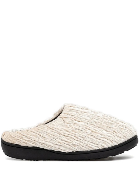  Subu Textured Velvet Mules - Neutrals 