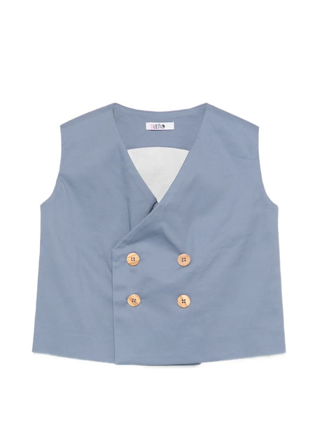  Suenos Kidswear Double-breasted Waistcoat - Blue 