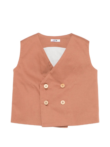  Suenos Kidswear Double-breasted Waistcoat - Brown 