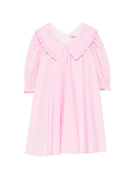  Suenos Kidswear Ruffled-collar Dress - Pink 